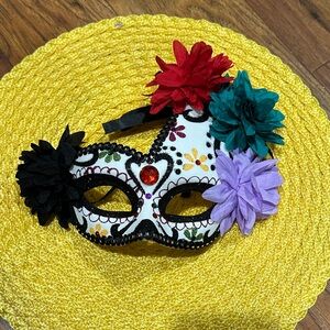 Colorful Floral Embellished Face Mask